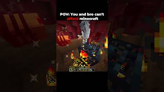POV: You Can't Afford Minecraft But Got This Instead #minecraft #meme #shorts