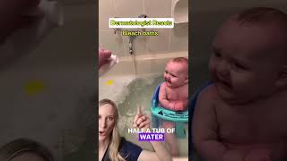 This Works wonders for baby eczema #bleachbath #skincare #dermatologist #reacts