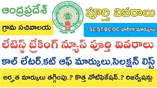 Ap grama sachivalayam Merit list 2019 || Ap grama sachivalayam Jobs selection list 2019 || Results