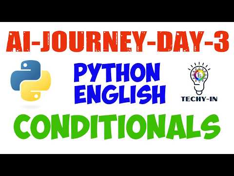 Learn Python Conditional Statements in 6 Mins! (English AI Journey - Day 1) #python #conditions #ai