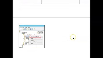DHCP exclusion addresses