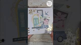✨️Make a scrapbook spread feat.@rosiesstudio papers.10% off with coupon code RS-MARINA #shorts #diy