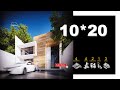 Como construir mi casa de 10*20 MODERNA CON JARDIN ZEN 4 RECAMARAS CON TERRAZA roof garden y YOGA