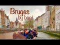 canal boat tour in Bruges, Belgium | December 2019