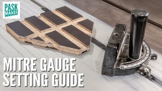 Making a Mitre Gauge Angle Setting Guide