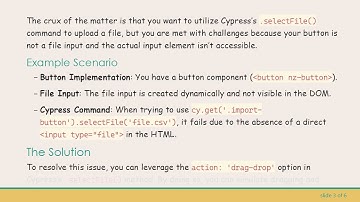 How to Upload Files in Cypress Without a Visible Input Field in the DOM