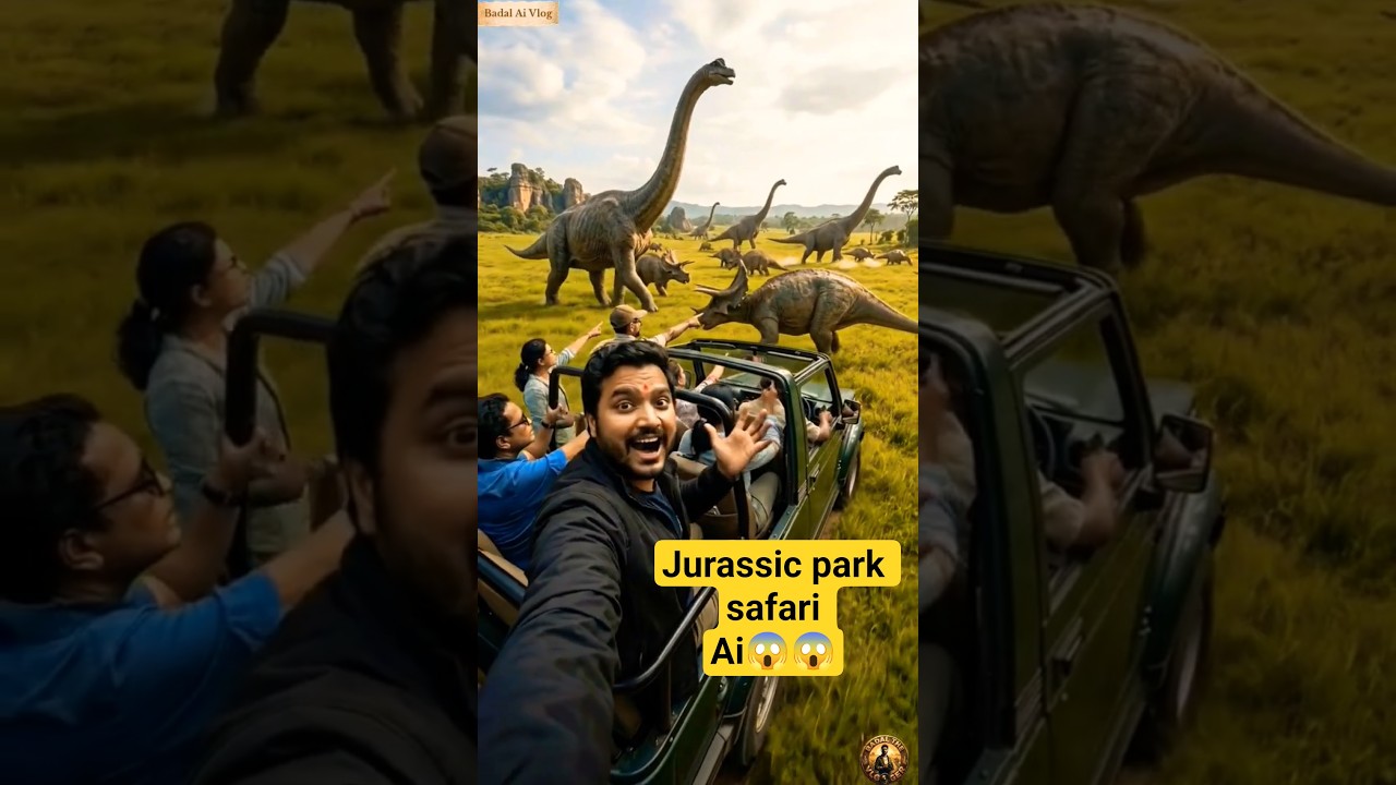 Jurassic Park Safari 😱 | Dinosaurs Ke Beech Ek Din | AI Vlog 
