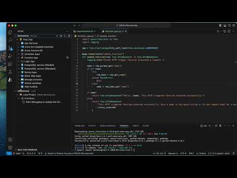 Create Azure Function and deploy it Locally