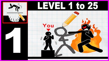 Draw 2 Save Stickman Puzzle level 1 to 25 - Gameplay Walkthrough Part 1 all Solution Android IOS PC