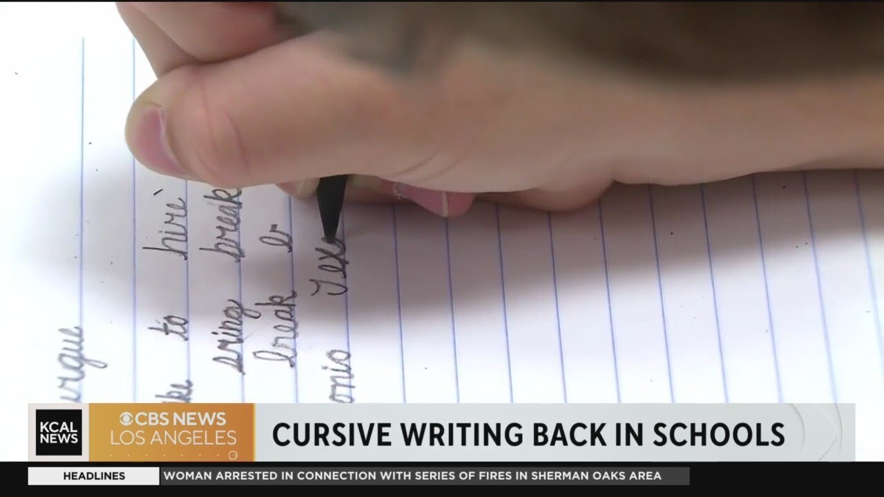 CA Governor signs bill to bring cursive instruction back to public ...