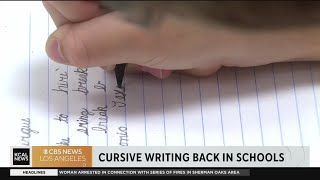 CA Governor signs bill to bring cursive instruction back to public schools