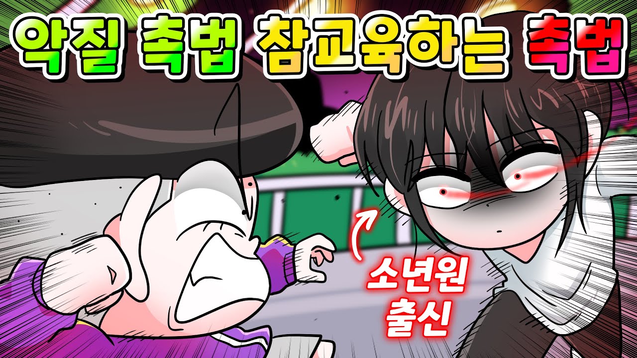 (사이다툰) 소년원 출신 악질 촉법 참교육하는 악질 촉법소년 ㅋㅋㅋ /영상툰/썰툰/