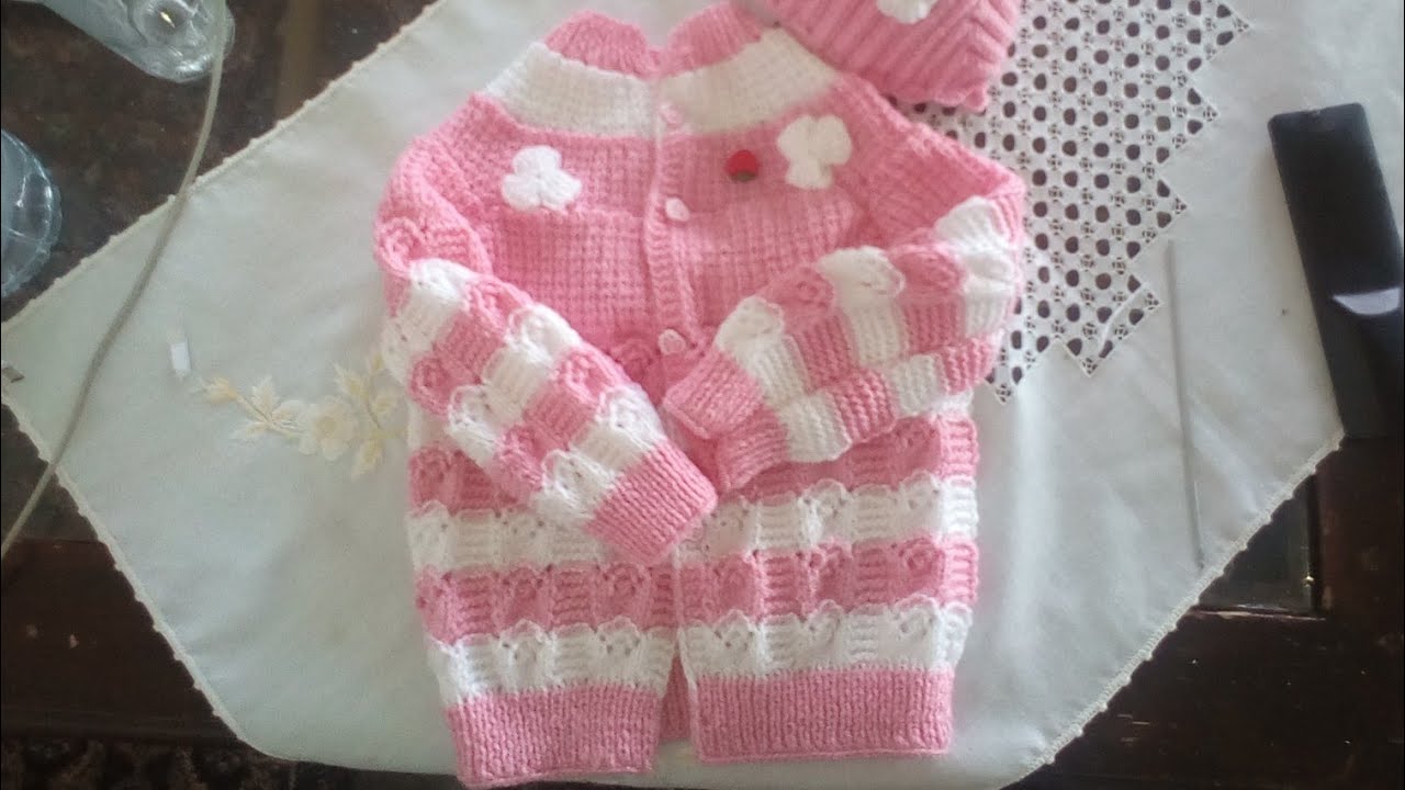 Tuto Gilet Bebe Top Down Au Tricot Au Point Ajoure Pull Bebe Au Tricot Pour Debutante 6 12 Mois 01 Youtube