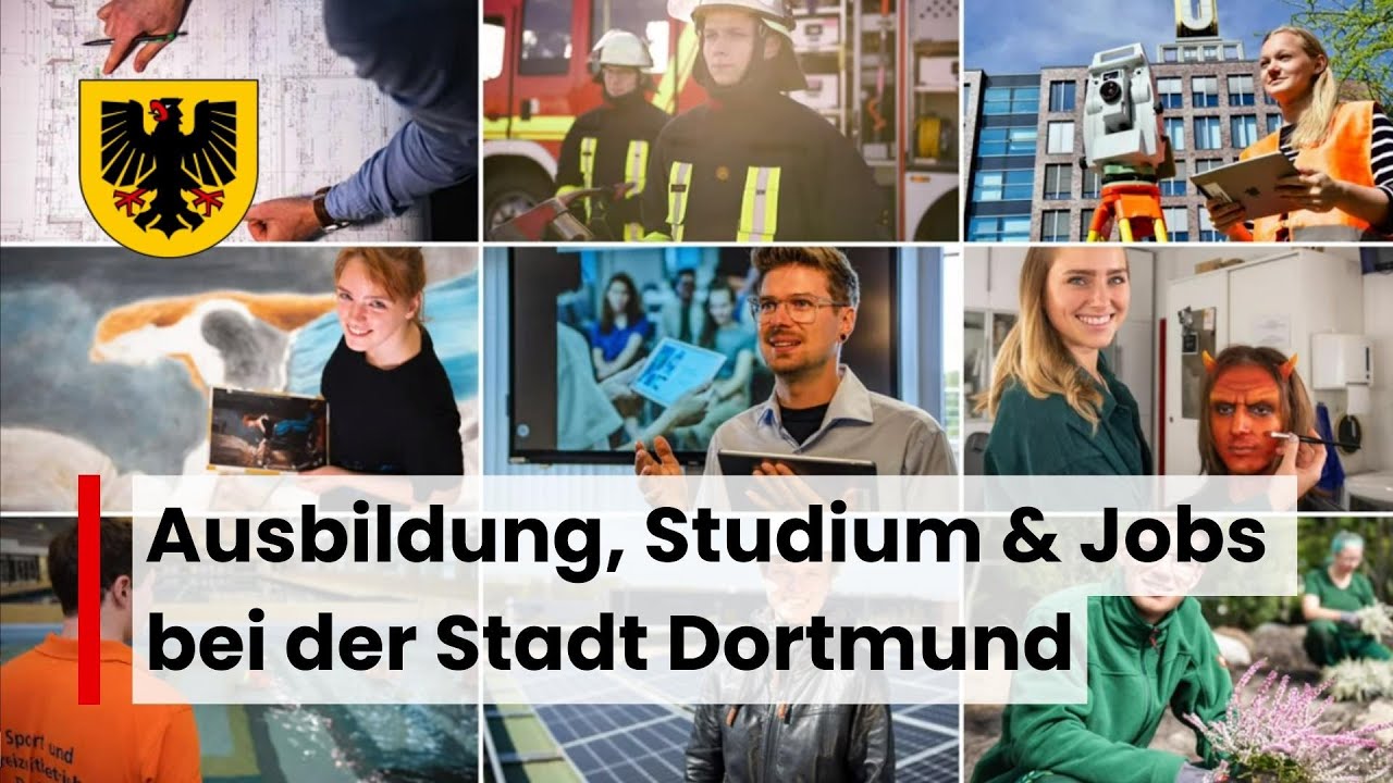 Ausbildung, Studium & Jobs bei der Stadt Dortmund - YouTube