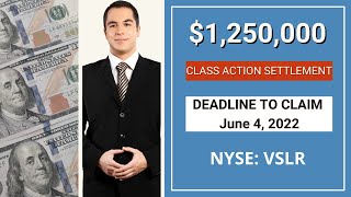 1 250 000 00 Class Action Settlement Deadline Vivint Solar Stock News Today Money Stocks VSLR