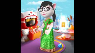 [My Talking Angela] What's with her hair??? | GLITCH OMG LOL| HAIR GLITCH screenshot 1