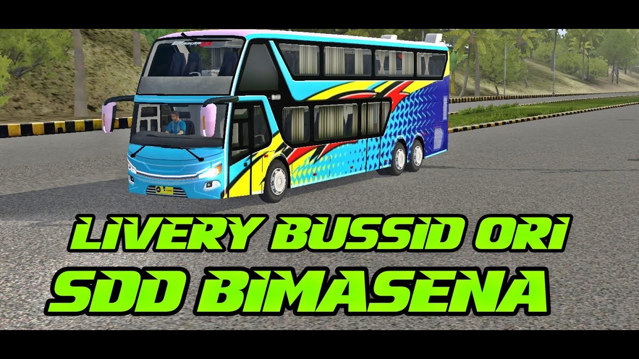 Livery Bussid Ori Sdd Bimasena Livery Bussid Sdd Polos Bebas Edit Youtube