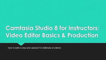 Camtasia Training Class on Video Editing (Camtasia Studio 8 Education Classes)