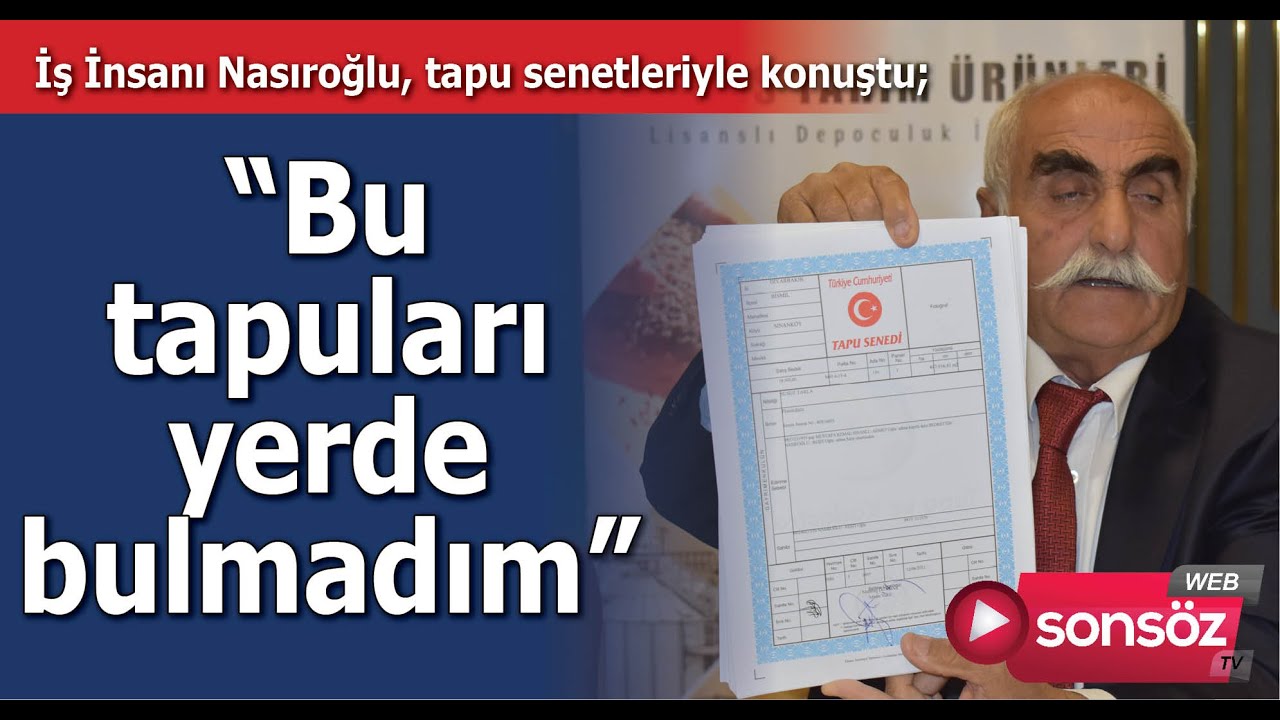 &ldquo;Bu tapuları yerde bulmadım&rdquo;