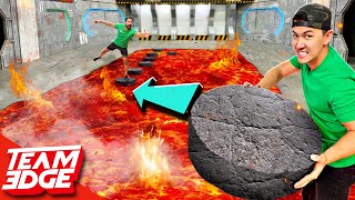 Build Your Friend a LAVA Bridge! *Bring Them To Safety!*