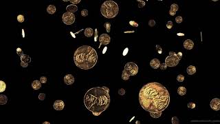 Coins Falling Background Coins Dollars Money Free Animation footage Motion Graphic Video VFX