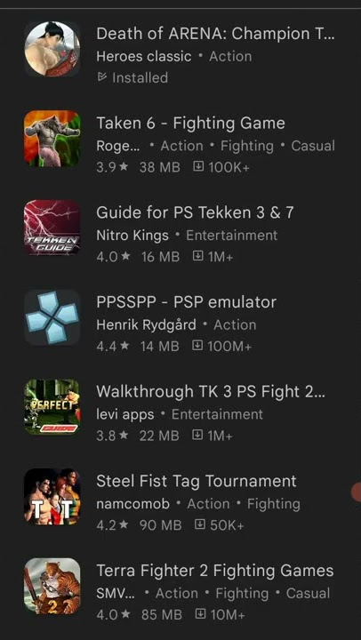 Tekken 6 free download inshot in Play Store ad free no price