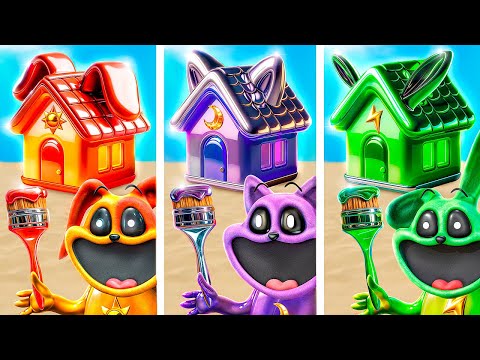 We Build a Tiny House! CatNap vs DogDay vs Smiling Critters! Poppy Playtime 3!