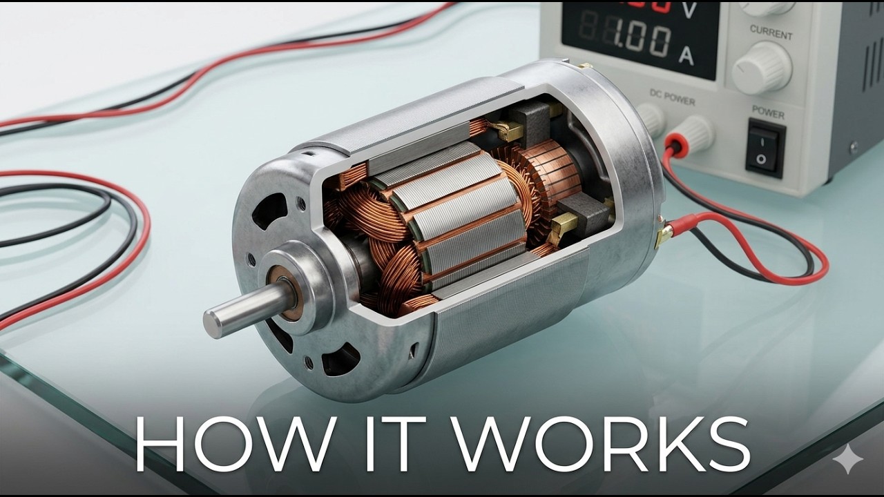 How DC motor works #3D_Animation - YouTube