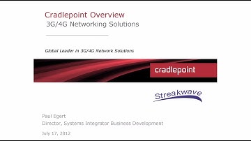 WEBINAR  CradlePoint: The Power of 3G/4G