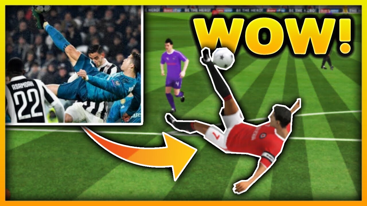 Scoring Like Cristiano Ronaldo’s Bicycle Kick in DLS | Dream League Soccer 2018