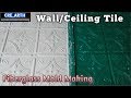 Gypsum wallceiling tile mold making