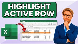 How to Highlight the Active Row in Microsoft Excel! (Step By Step Tutorial)