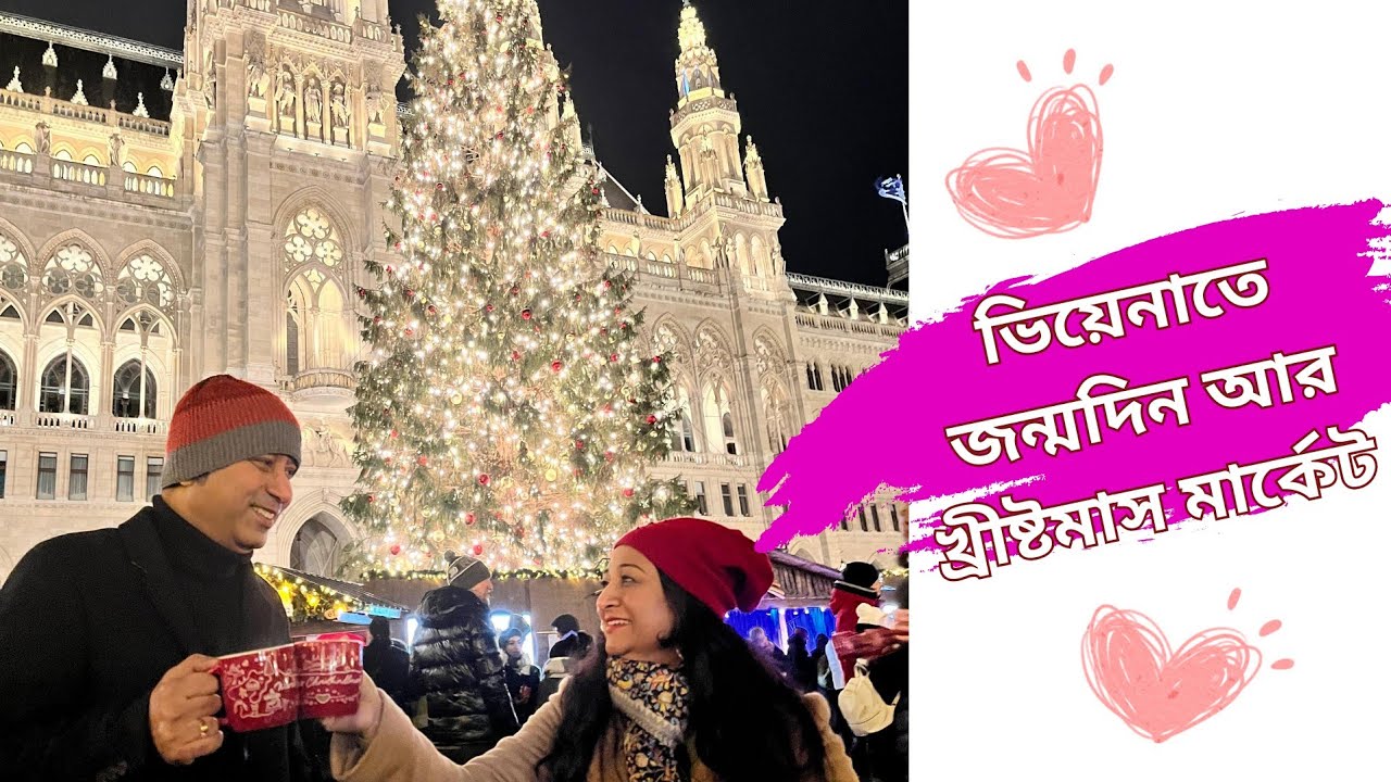ভিয়েনা তে ২০২৫ এর পৃথিবীর  সেরা Christmas Market  #christmasmarket #vienna #banglavlog #familyvlog