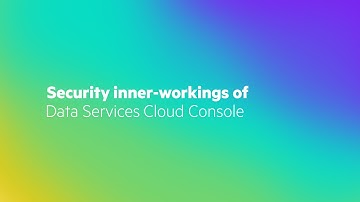Security inner-workings of Data Services Cloud Console
