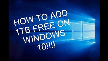 HOW TO ADD 1TB FREE IN WINDOWS 10 (Virtual Hard Drive)