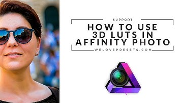 How to use LUTS in Affinity Photo