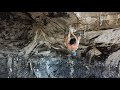 Tantrum 8a+ steep limestone climb on Tonsai Roof