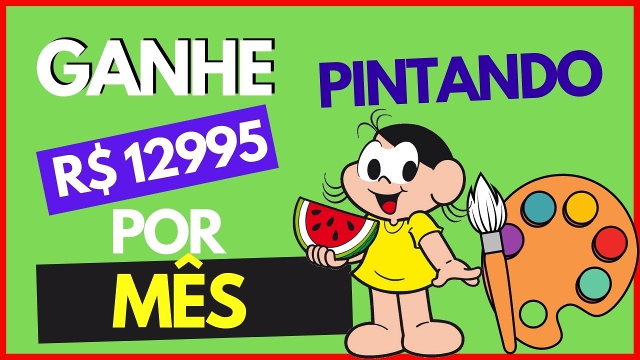 COMO GANHAR R$ 12995 PINTANDO DESENHOS CANAL INFANTIL CANAL DARK PASSO A PASSO