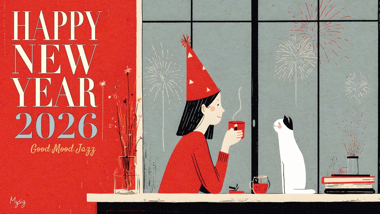 Happy New Year 2026 ☕ Positive Swing Jazz BGM｜明るい気持ちで始める新年のジャズ｜作業用・お正月・カフェ