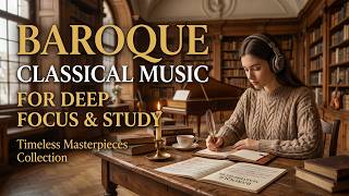 Baroque Classical Music for Deep Focus and Study | Timeless Masterpieces Collection