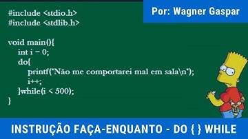 Comandos de repetição parte 03 - instrução faça-enquanto (do { } while))