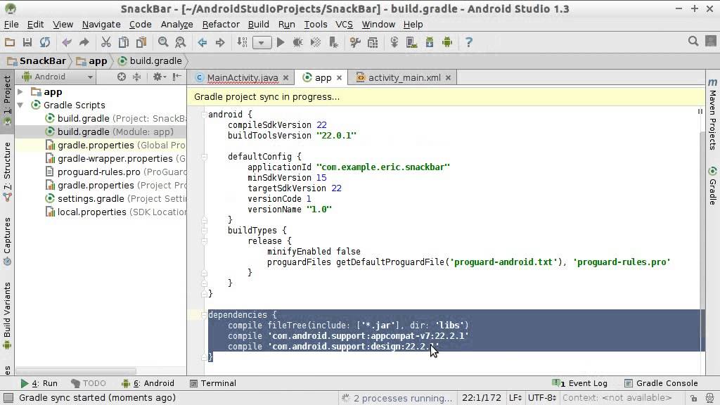 Add Android Design Support Library To Android Studio Project Youtube Add Android Design Support Library To Android Studio Project Youtube