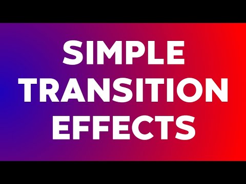 simple transition effects(basit geçiş efektleri)~Green Screen