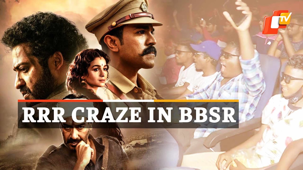 RRR Craze Hits Bhubaneswar, Fans Queue Up Outside Theaters Before Sunrise