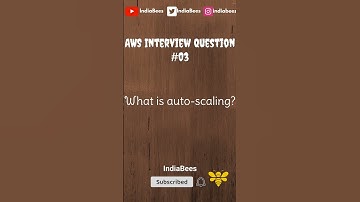 AWS Interview Question #03 || auto scaling in aws || #shorts || indiabees