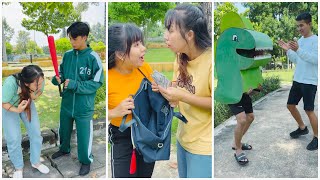 The kind green dinosaur... Story about the bag 🦖🤣👩🏻 Su Hao