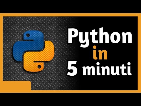 PYTHON TUTORIAL ITA - Impara Python in tempo RECORD!