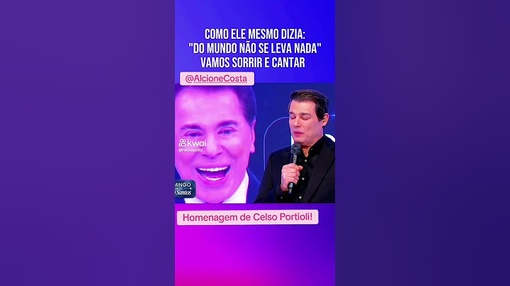 Silvio Santos homenagem de Celso Portiolli #silviosantos