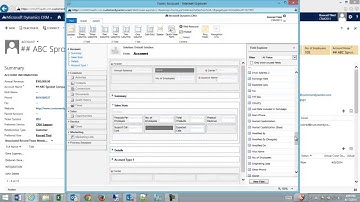 CRM 2013 Adding Fields and Tabs and Sections
