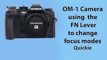 OM-1 Camera. A quick guide to using the FN lever to change from C-AF to manual focus.